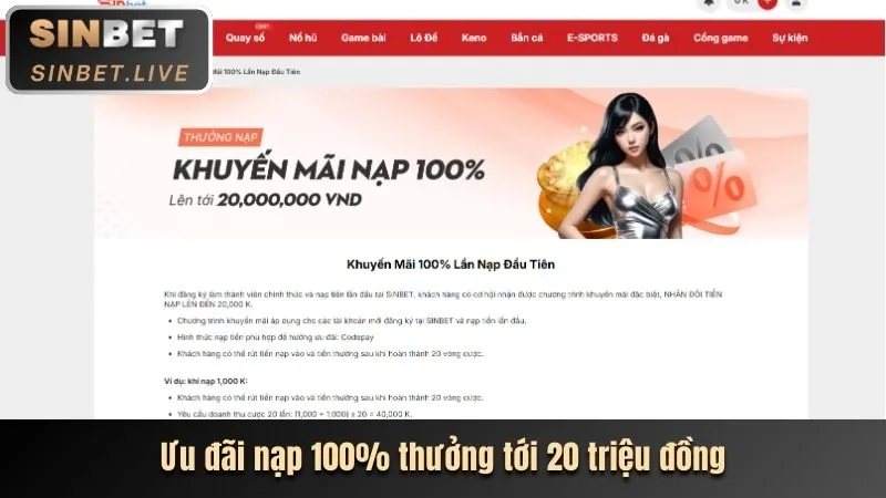 Ưu đãi chào mừng w33win app